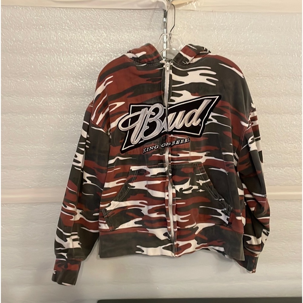 bud king of beers vintage nascar sweatshirt